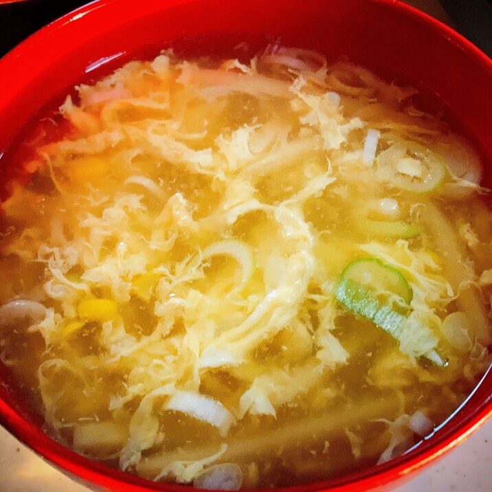 とうもろこしの中華スープ